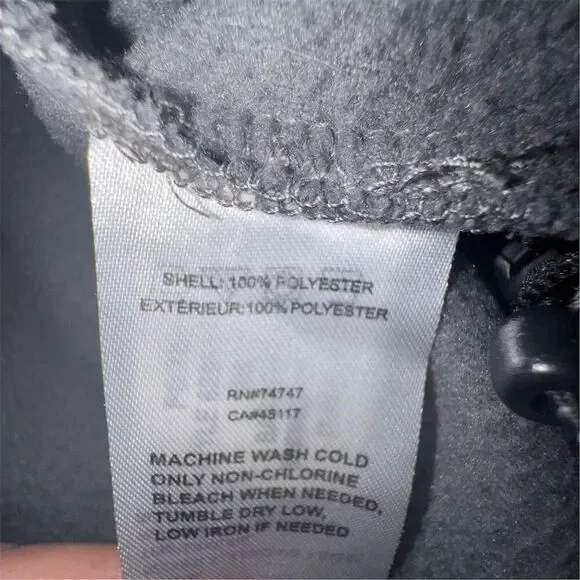 Red Head Men's XL Gray Fleece Full Zip Jacket Adjustable Waist Athleisure - Picture 10 of 13